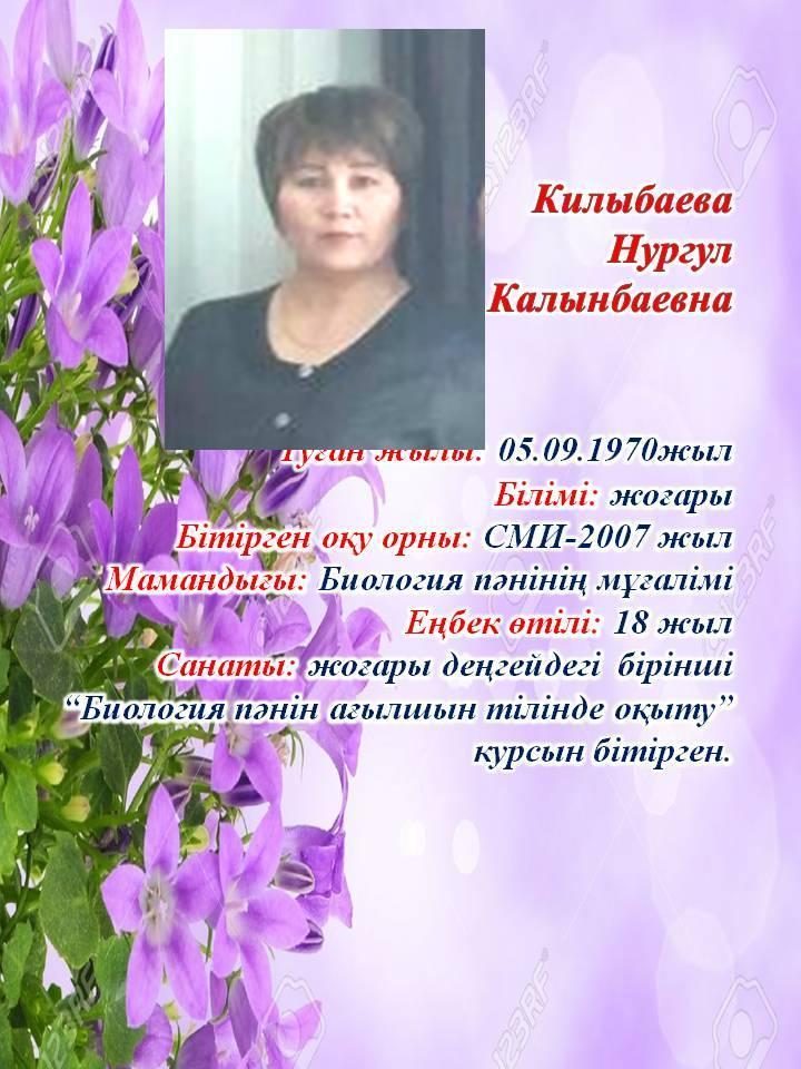 Қилыбаева Нургул